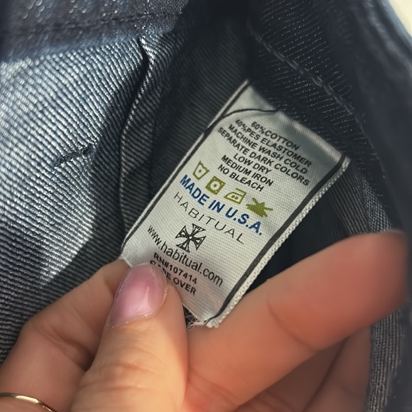 NWT Habitual Front Pocket Wide Leg Jeans in Size 25 - Picture 7 of 9